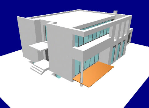 Neubau Einfamilienhaus Hannover Kirchrode CAD Suedwest Bild 2