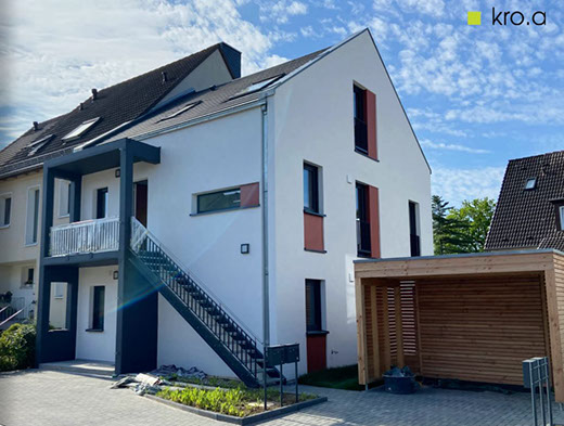 Neubau Niedrigenergiehaus Hannover Seelhorster Garten Suedost