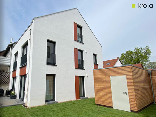 Neubau Niedrigenergiehaus Hannover Seelhorster Garten Suedost